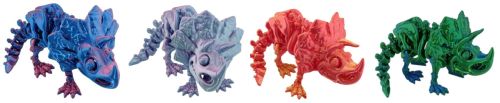 3D Printed Articulated Triceratops 8'' TOY Novelty